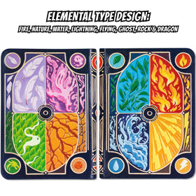 LYNX Pokemon binder back view with reinforced cover for enhanced protection during transport.