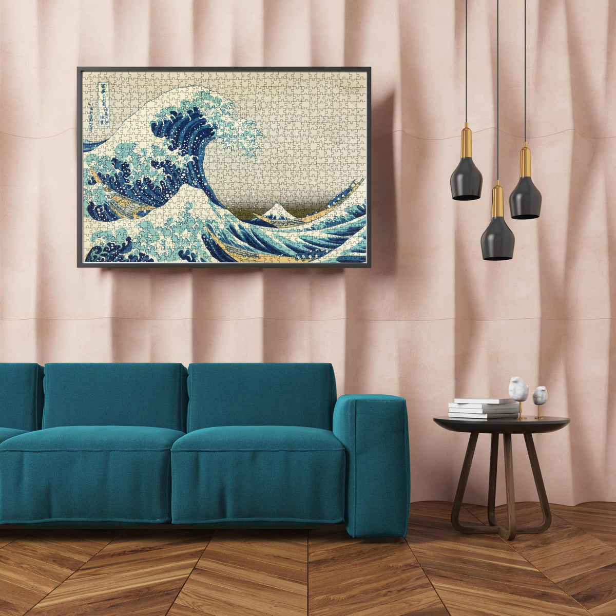 MaxRenard Game 1000 Pieces Jigsaw Puzzle for Adult Fine Art Collection Toy The Great Wave Off Kanagawa Puzzle