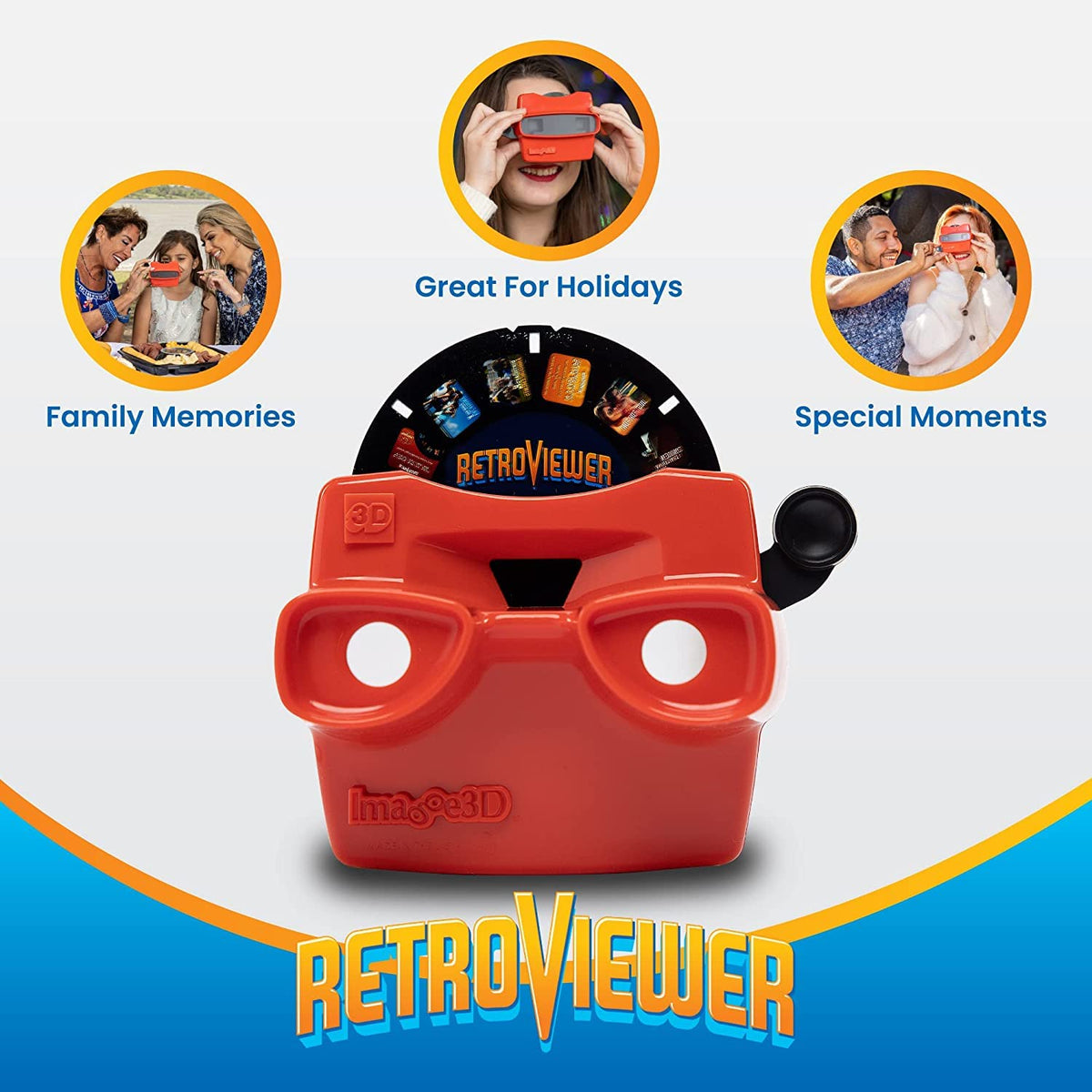 Image3D Black RetroViewer showcasing a classic look for kids and adults to relive photos