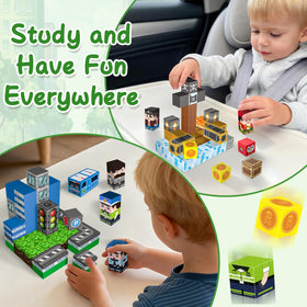 IMAGIC TOWN storage box keeps travel toys organized for easy transport