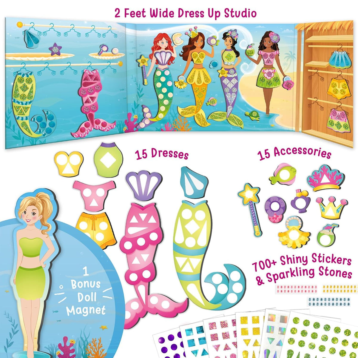 Imagimake mermaid accessories add color and texture to outfits