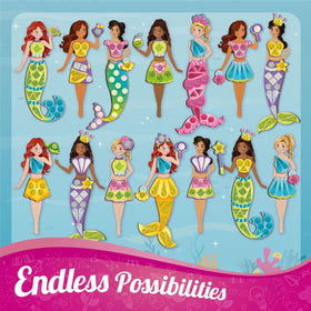 Mermaid dress-up kit ready for travel and on-the-go fun