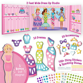 Imagimake DIY Magnetic Dress-Up Princess magnet doll invites endless pretend fashion stories.