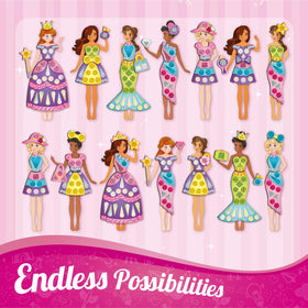 Imagimake DIY Magnetic Dress-Up Princess studio decor adds a colorful, personalized touch.
