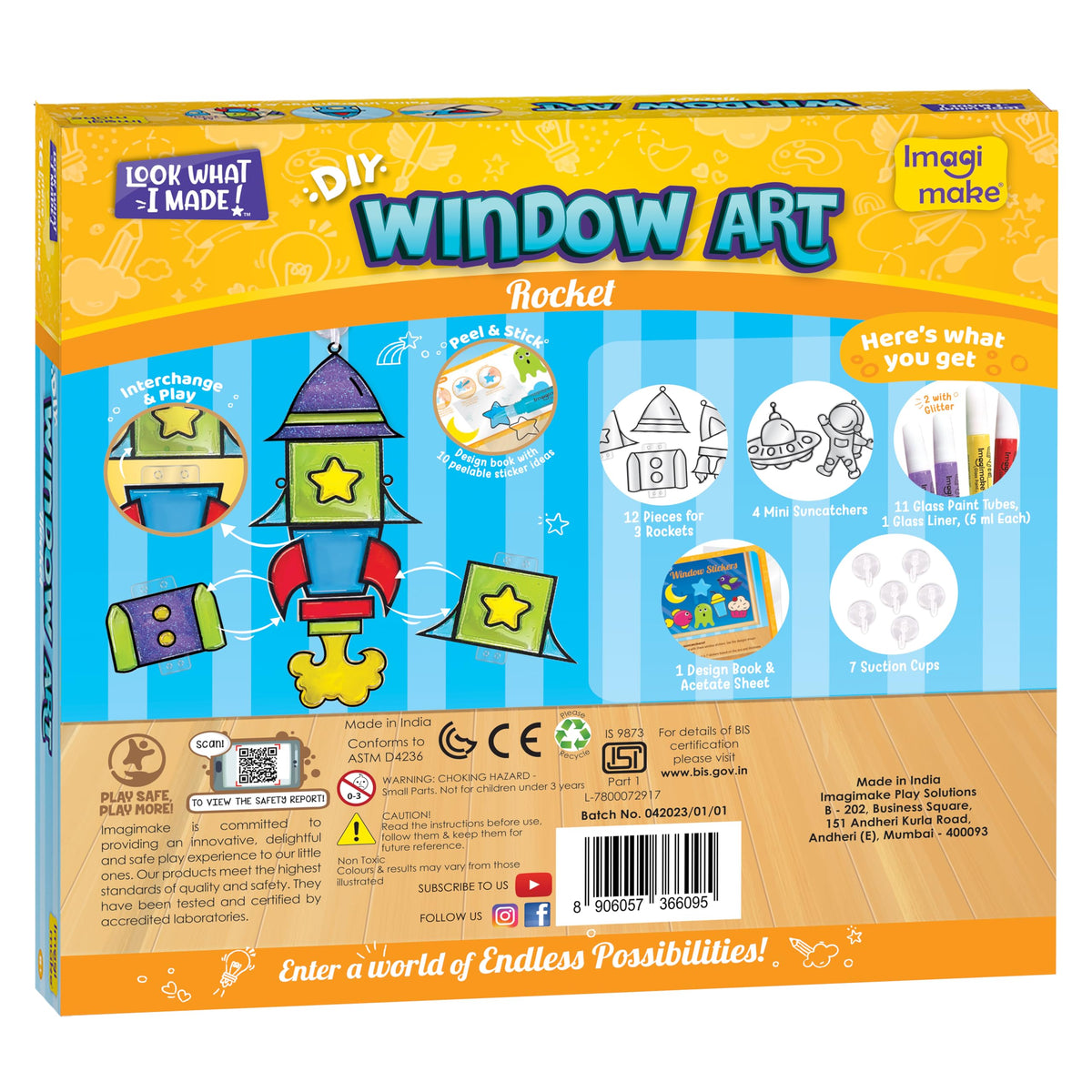 Imagimake easy-to-use kit supports quick drying and display.