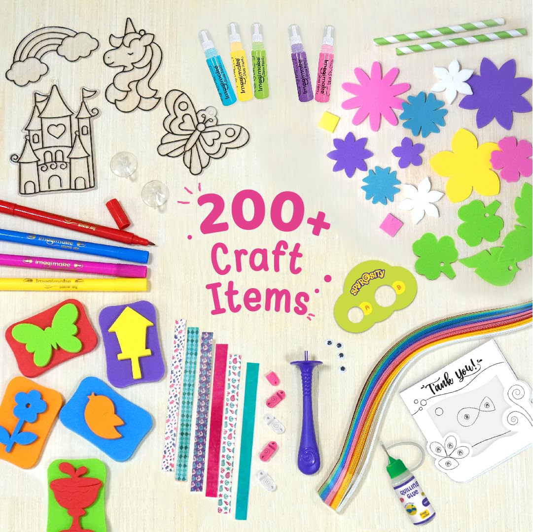 Imagimake Fabulous Craft Kit stained glass projects inspire colorful creations and imagination
