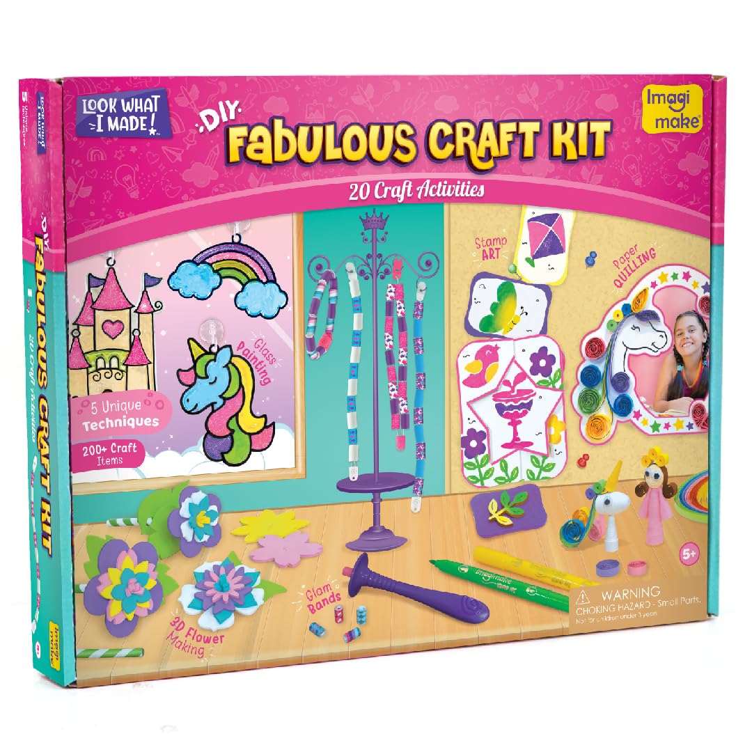Imagimake Fabulous Craft Kit: unicorn bracelet making fuels creativity for kids
