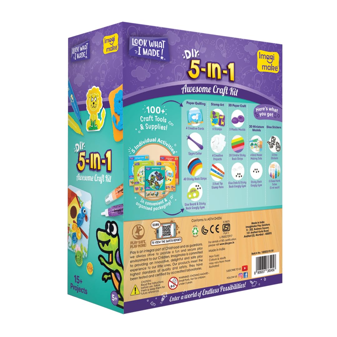 Imagimake gift-friendly craft kit for girls ages 5-8 inspiring creative play at home