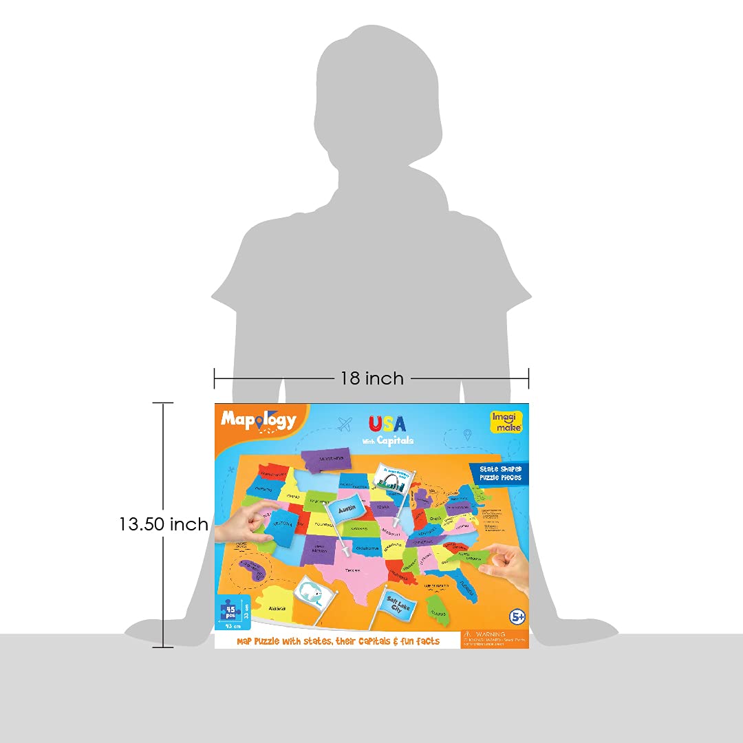 Imagimake Mapology bright colors aid color recognition and sensory learning.