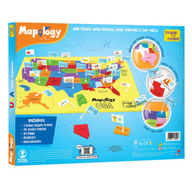Imagimake Mapology EVA foam frame provides sturdy, safe map play.