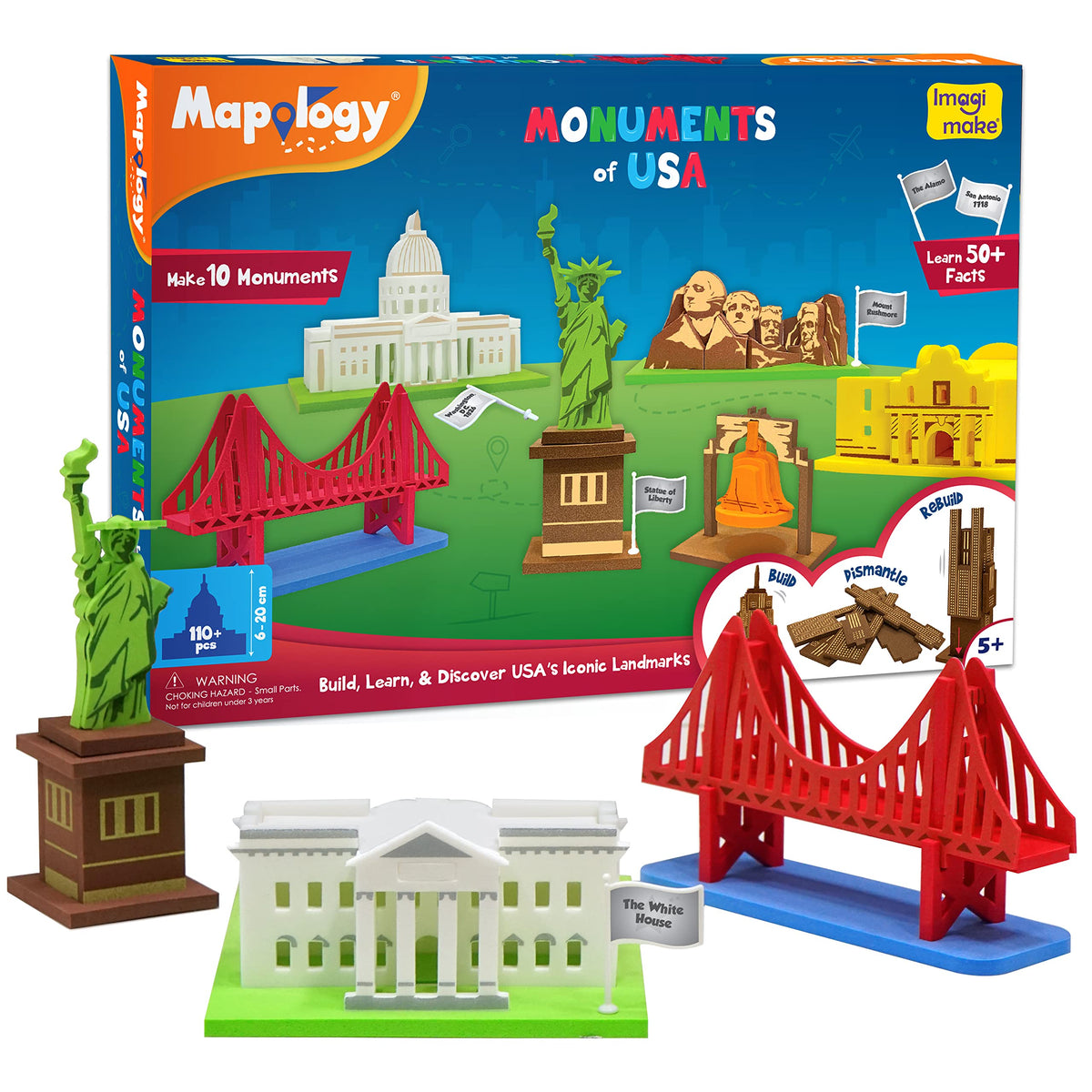 Imagimake Mapology Statue Liberty puzzle enhances hands-on learning and spatial reasoning