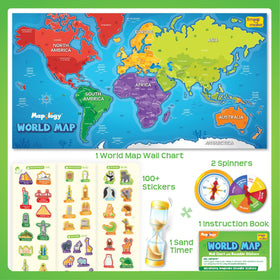 Imagimake Mapology sticker pack of landmarks for hands-on exploration