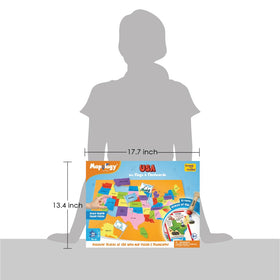 Imagimake Mapology travel box keeps everything organized for travel learning.