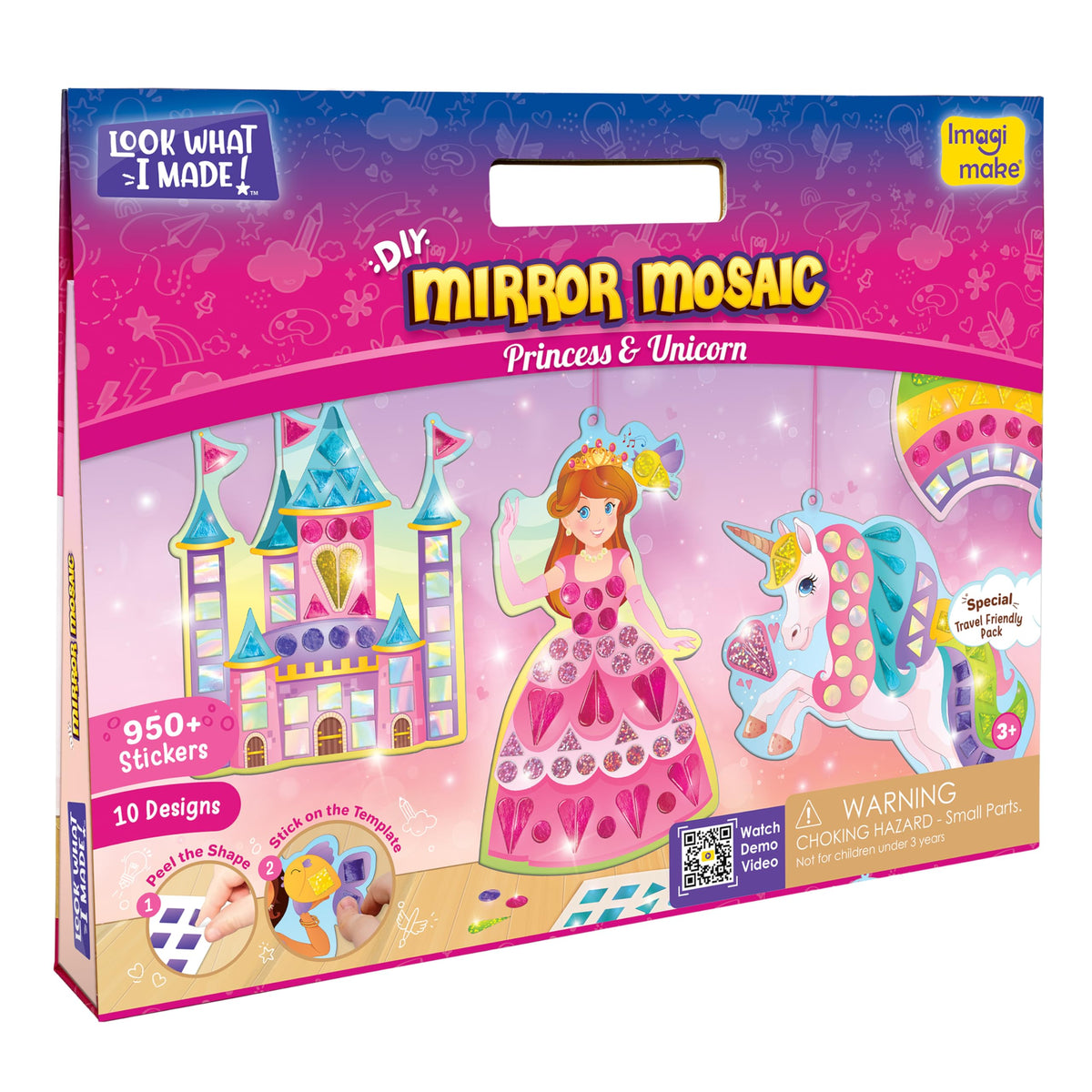 Imagimake Mirror Mosaic provides mess-free peel-and-stick fun for focused play.