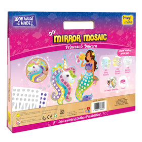 Imagimake Mirror Mosaic portable set makes art a travel-friendly activity.