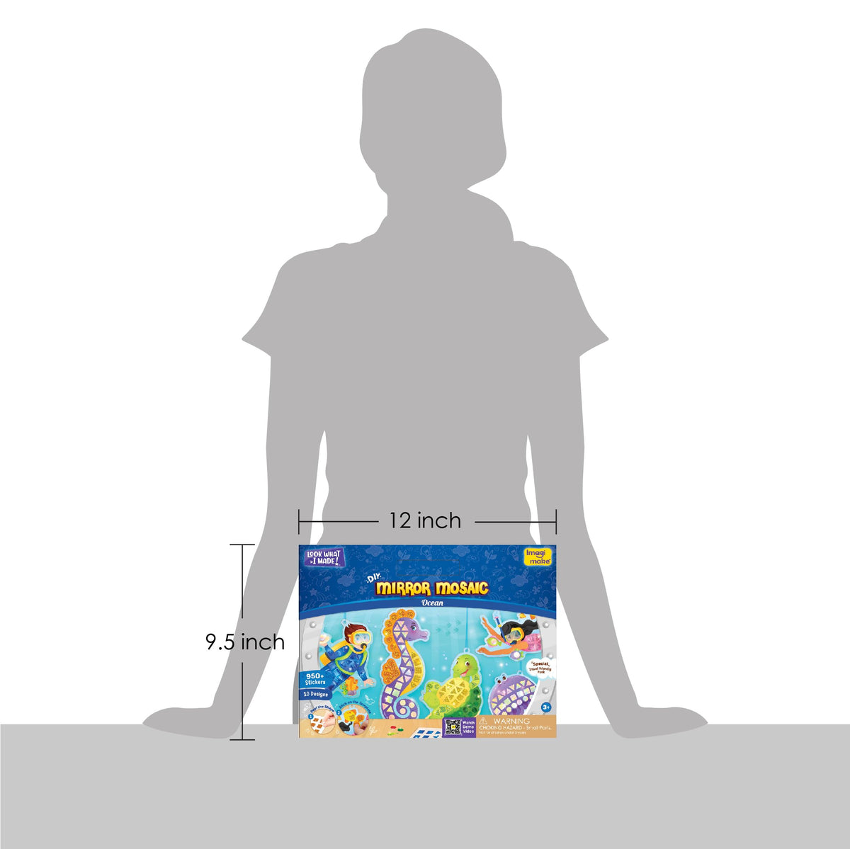 Imagimake Mirror Mosaic ocean craft kit for birthdays and playtime.