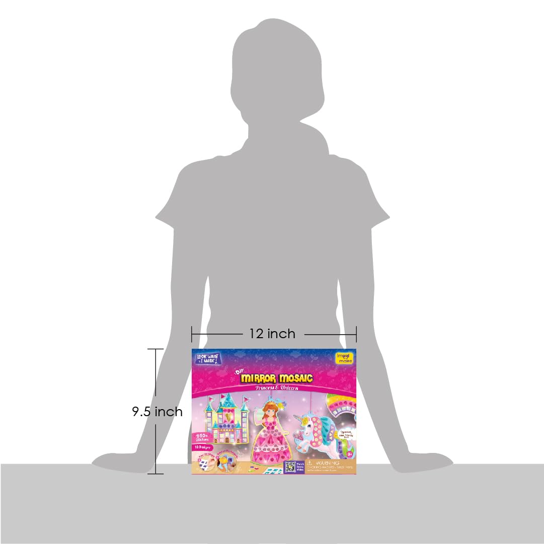 Imagimake Mirror Mosaic safe art set supports creative play with kid-friendly materials.