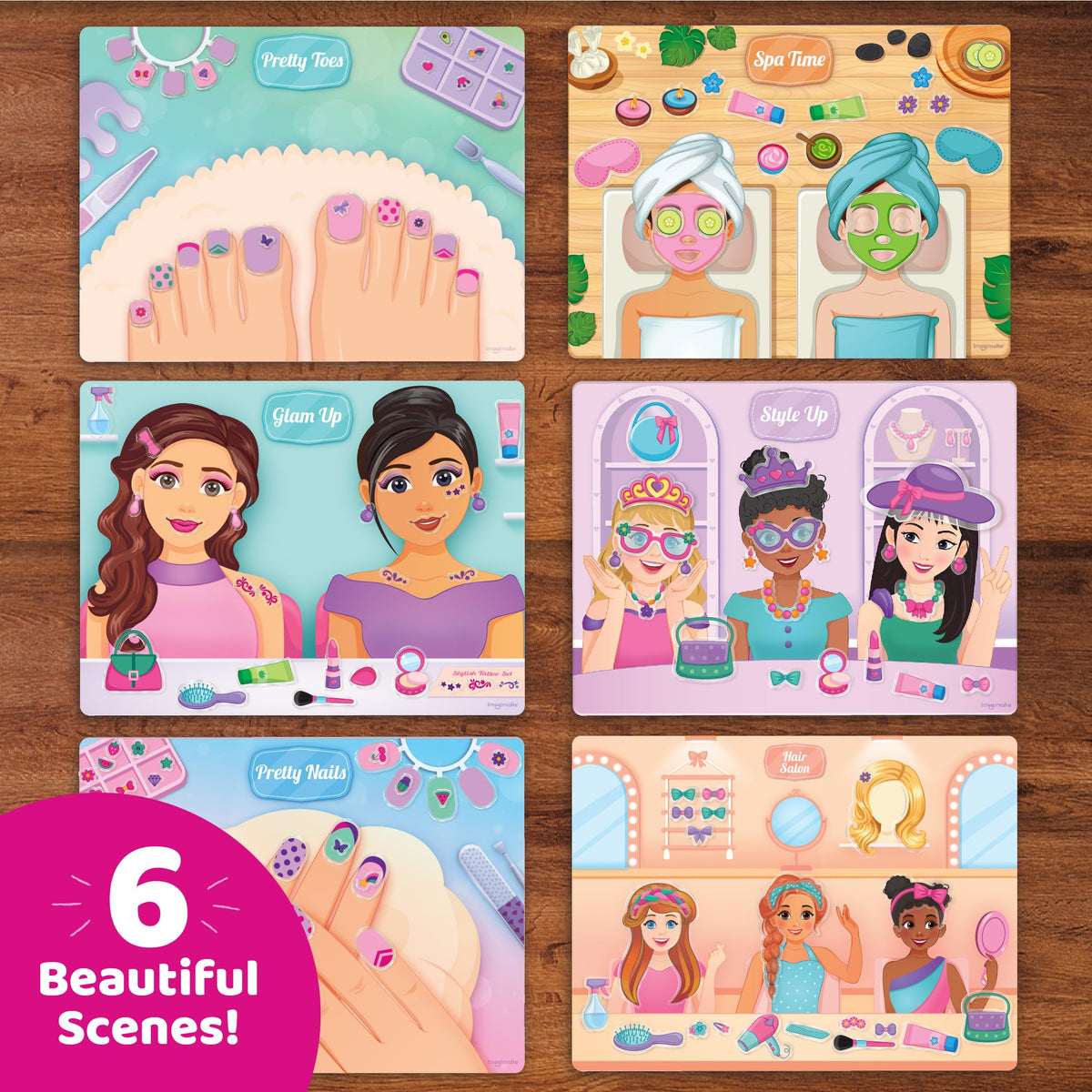 Imagimake Pretty Toes stickers set for fashionable toe looks and decor