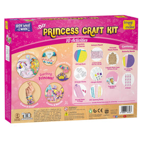 Imagimake Princess Craft Kit foam beads showcase tactile crafting and beadwork.
