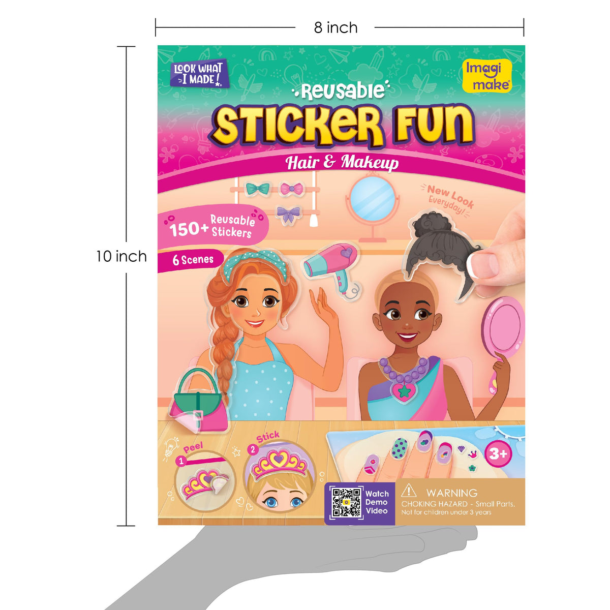 Imagimake Travel-friendly sticker set ready for car rides and plane trips