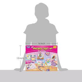 Imagimake Unicorn craft kit box packaging showcases the full set.