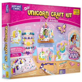 Imagimake Unicorn Craft Kit bracelet-making activity sparks creative play.