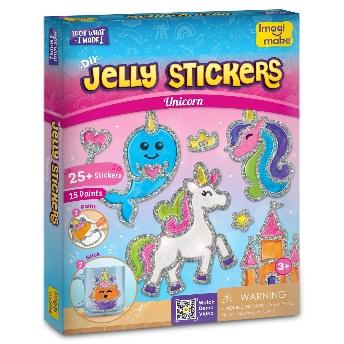Imagimake unicorn jelly sticker templates for kids, fueling imaginative sticker art sessions.