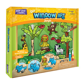 Imagimake Window Art Jungle design book guiding jungle scene ideas.