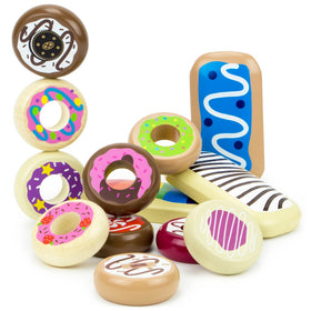 Cookies and cream wooden donut by Imagination Generation for pretend snacks