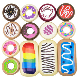 Natural materials and water-based paints on Imagination Generation donuts