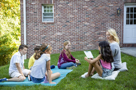 Imagine Meditation Cards for Kids group activity promoting classroom mindfulness play.