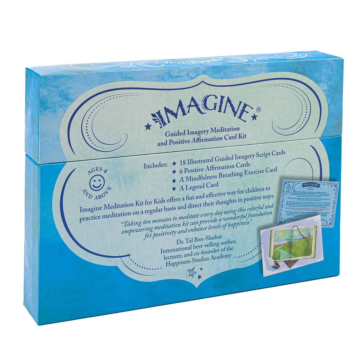 Imagine Meditation Kit for Kids affirmation cards support emotional literacy.