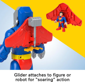 The 3-inch Superman figure is poseable for dynamic poses.