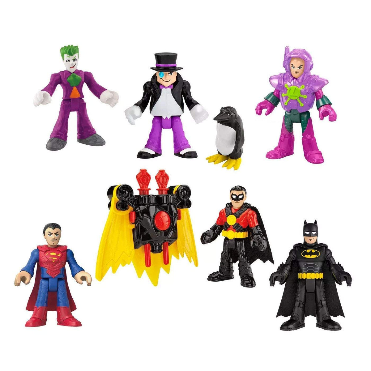 Six DC heroes and villains ready for epic battles and storytelling.