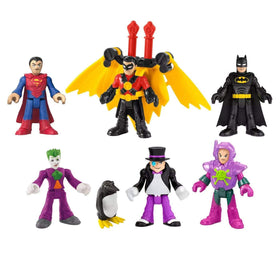 Imaginext DC Super Friends Deluxe Figure Pack: six figures for imaginative play.