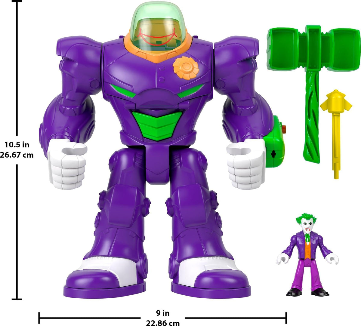 Imaginext Joker Hammer accessory hammer fitting the Mech hand for drama