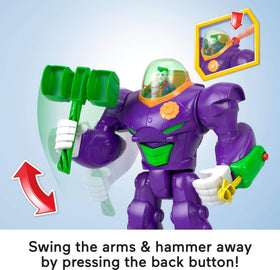 Imaginext Joker Hammer Mech eject button for fast figure re-entry