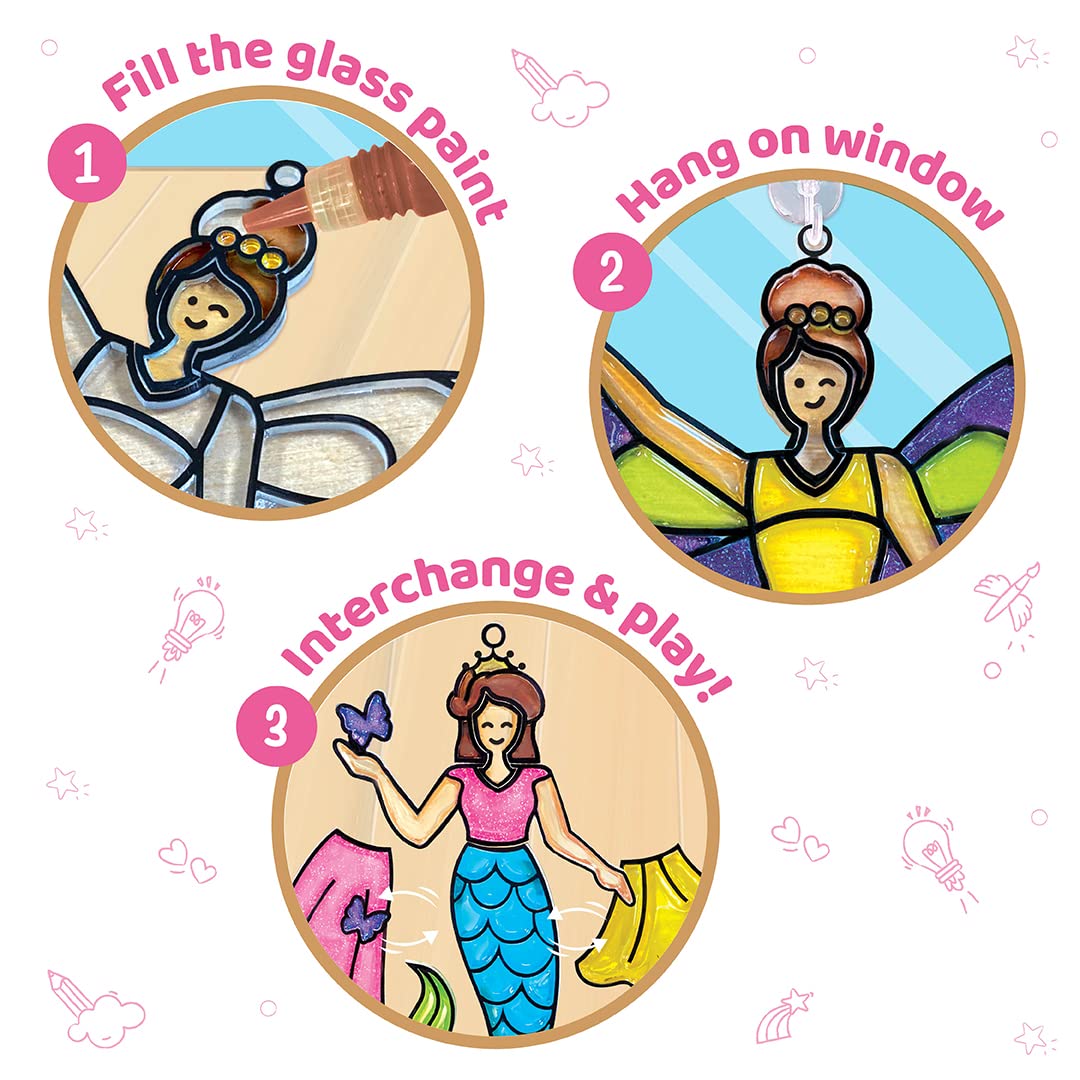 Imagimake Window Art 64 unique princess combos spark imaginative play
