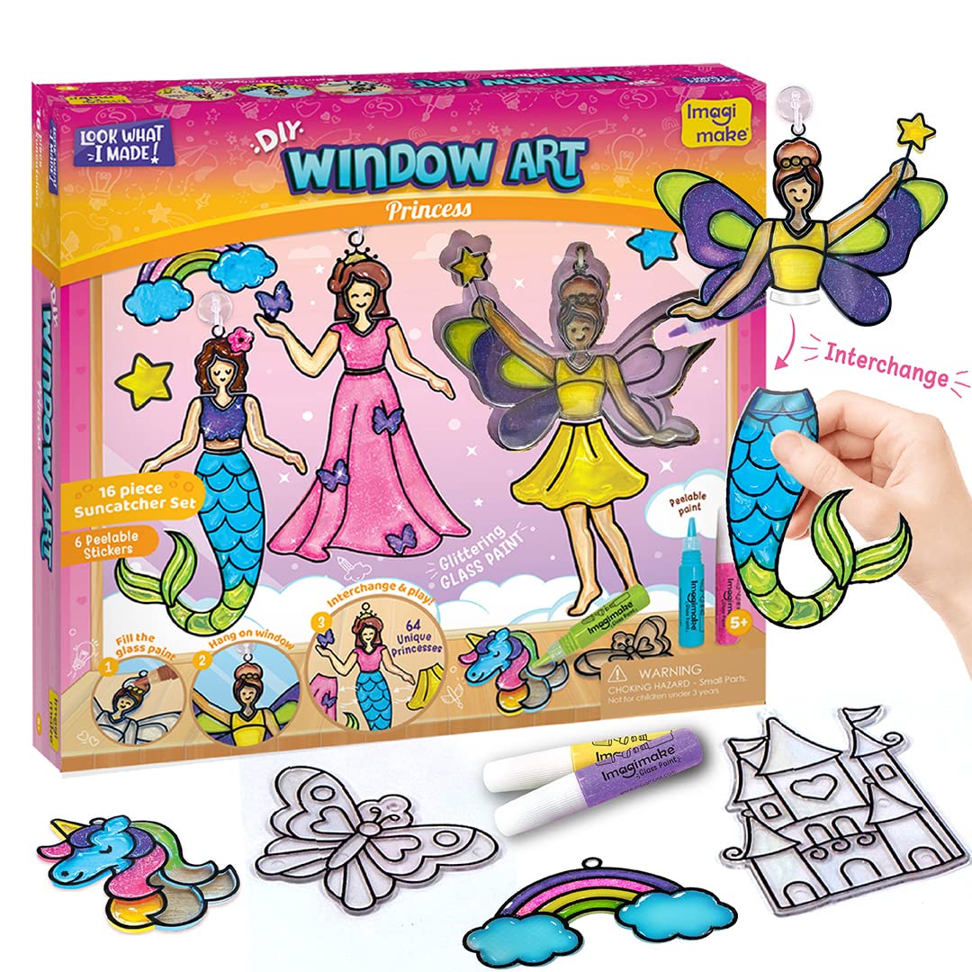 Imagimake Window Art Princess suncatcher kit brightens windows and inspires creative kids