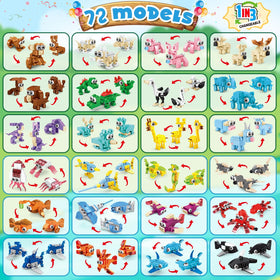 IMCUAMK forest series buildable animals scene showcasing hands-on learning and creativity.