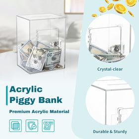 Imeepa piggy bank large capacity – holds thousands of coins and many bills.
