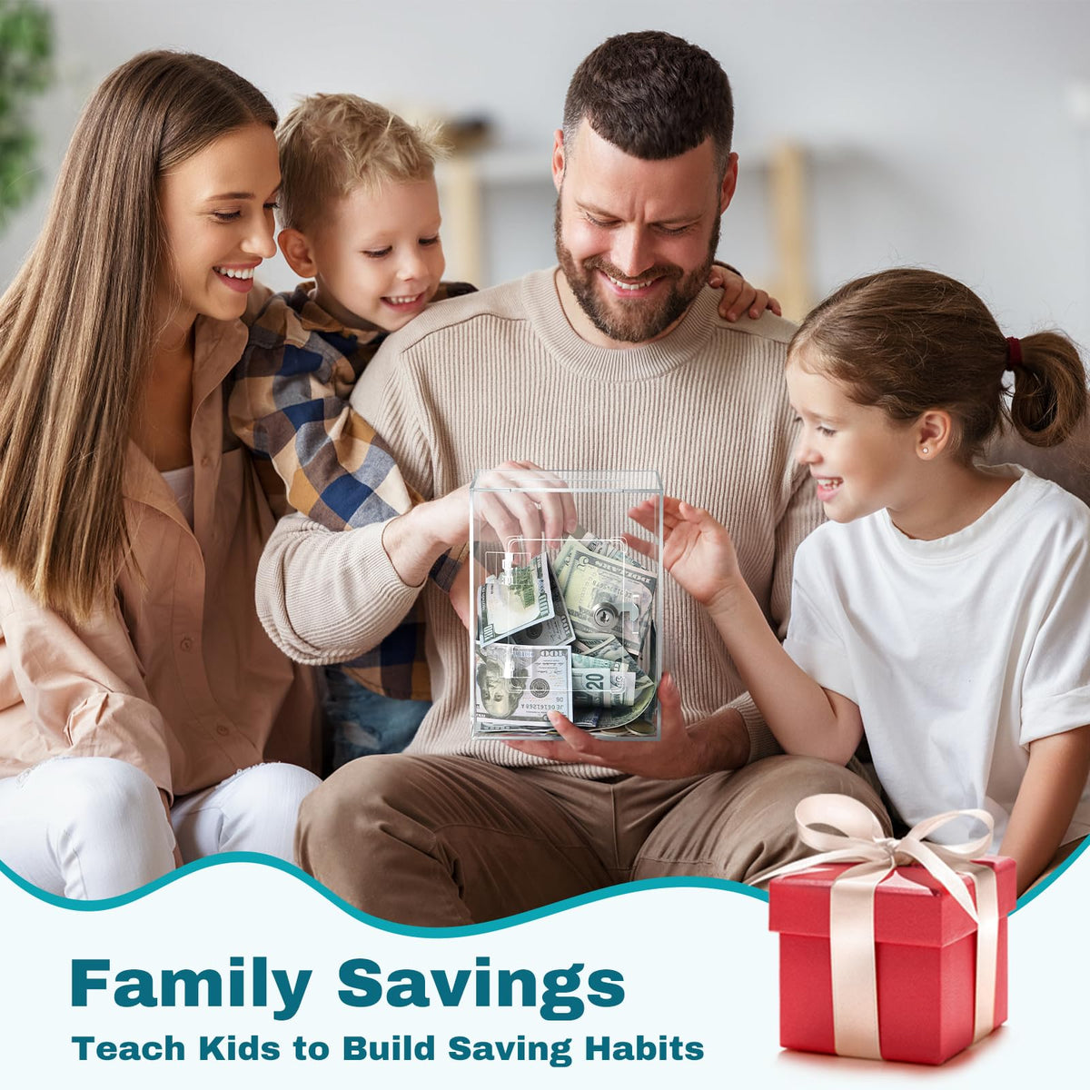 Imeepa piggy bank two keys – secure access for authorized saving moments.
