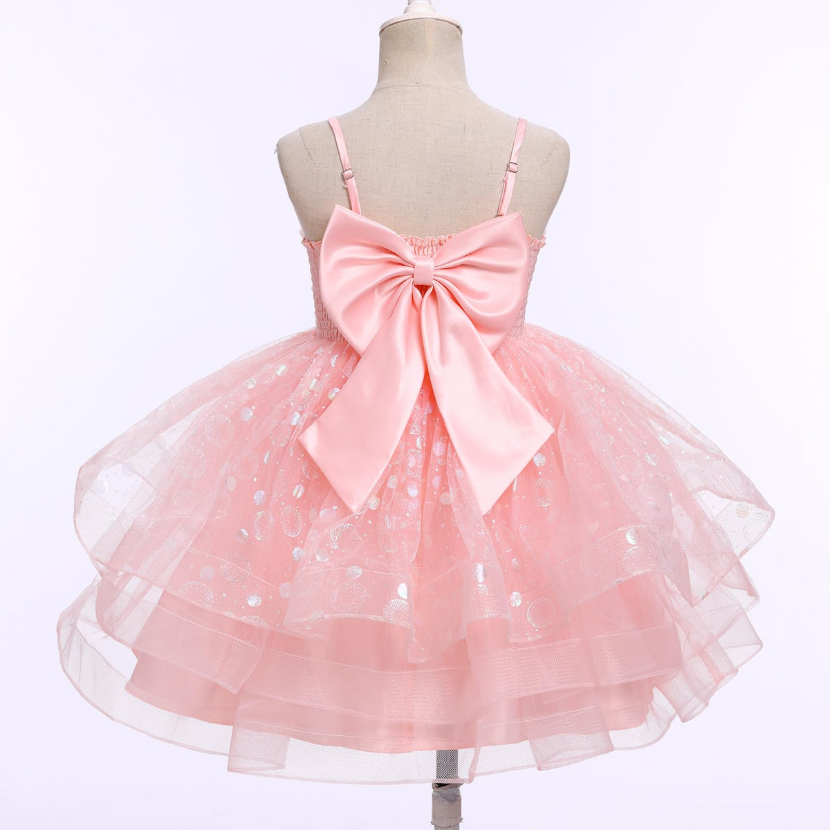 IMEKIS three layer tutu adds volume for photos and celebrations.