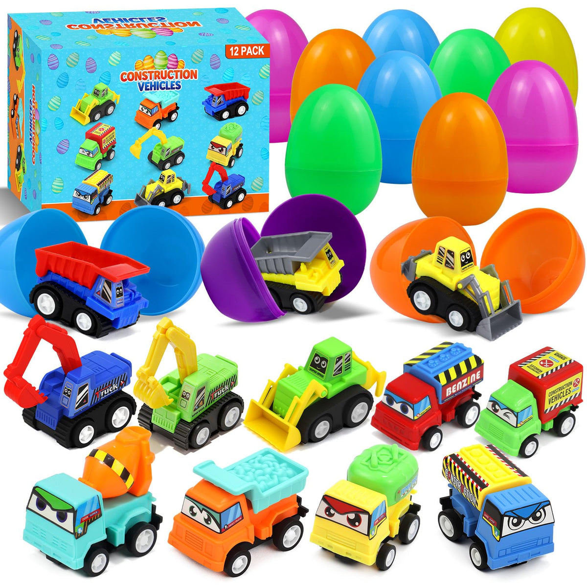 iMiibel 12-pack prefilled Easter eggs ready for exciting egg hunts