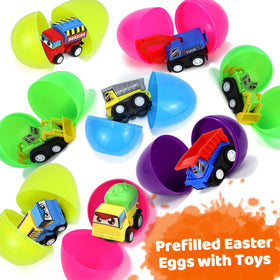 iMiibel pull-back car toys for dynamic Easter play