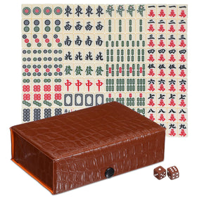 IMIKEYA mini mahjong tiles 146 for authentic home and travel play.