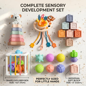 Imireux pull-string bear toy promotes grip strength and engaging tactile play