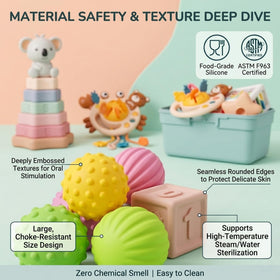 Imireux soft stacking blocks encourage hand-eye coordination and stacking play