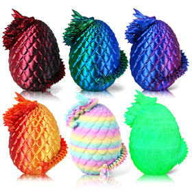 Impossmaker 8in Easter dragon egg with dragon inside, vivid texture for collectible display
