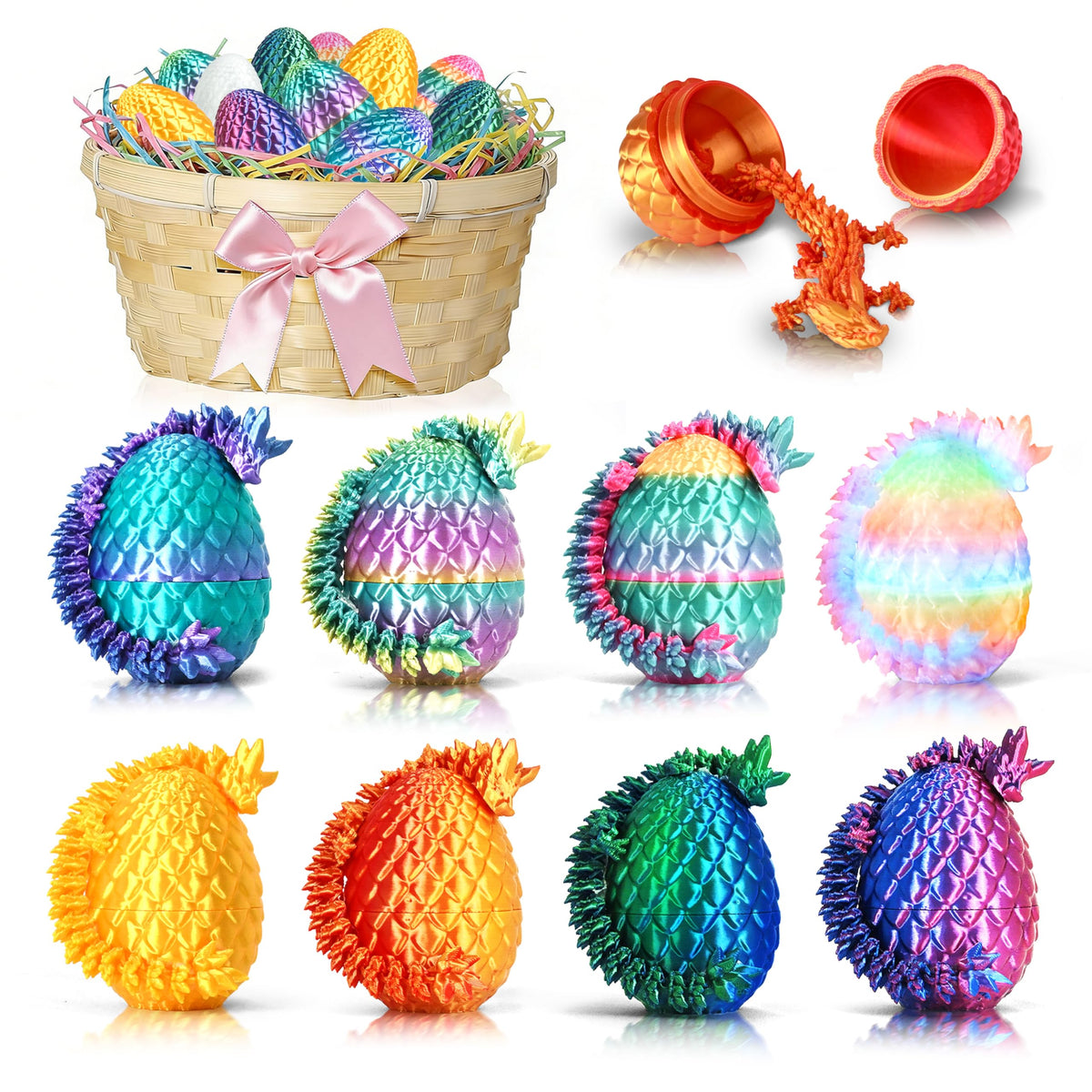 Impossmaker dragon egg detail with textured scales for lifelike display